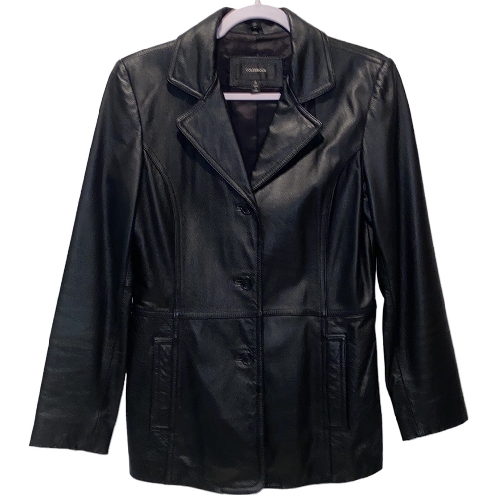 Colebrook Classics Leather Jacket Black Size S Gem